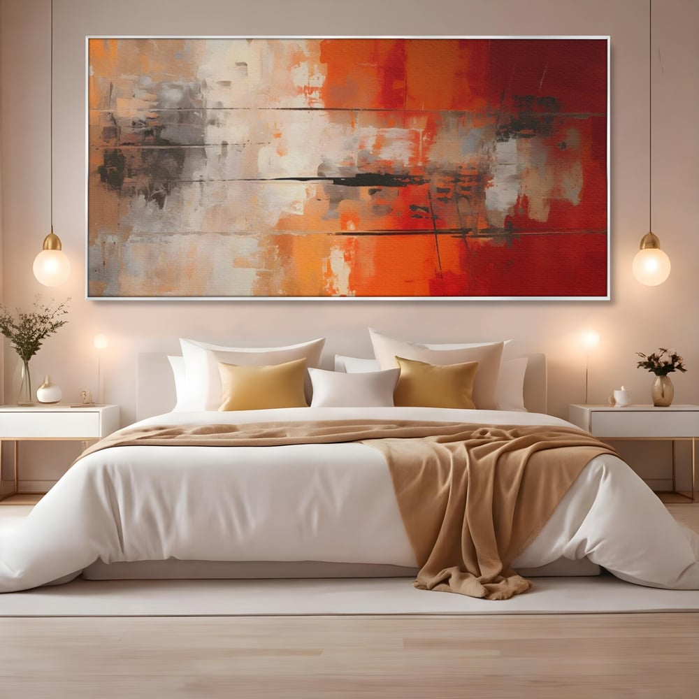 Tablou Canvas Premium LuxCanva® A1651, Linie Neagra , Room, Decorativ, Cromatic, Abstract, Living, Culori Vibrante