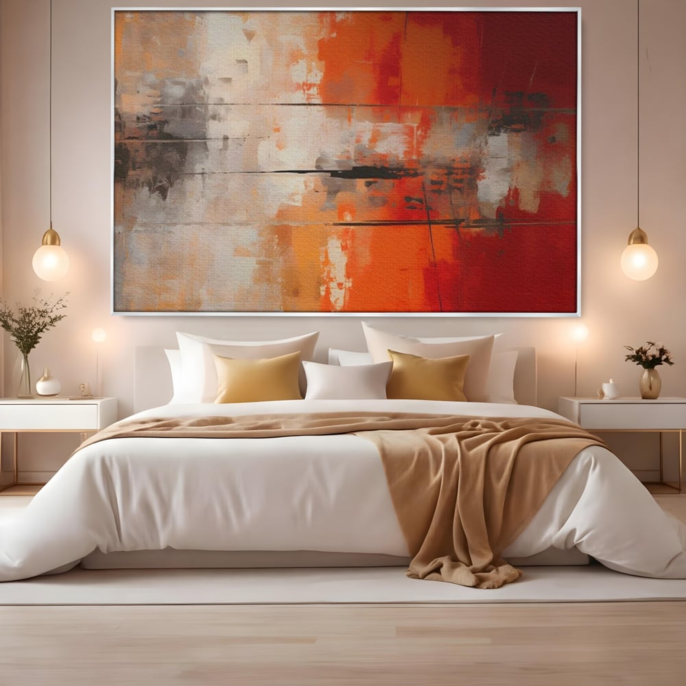 Tablou Canvas Premium LuxCanva® A1651, Linie Neagra , Room, Decorativ, Cromatic, Abstract, Living, Culori Vibrante