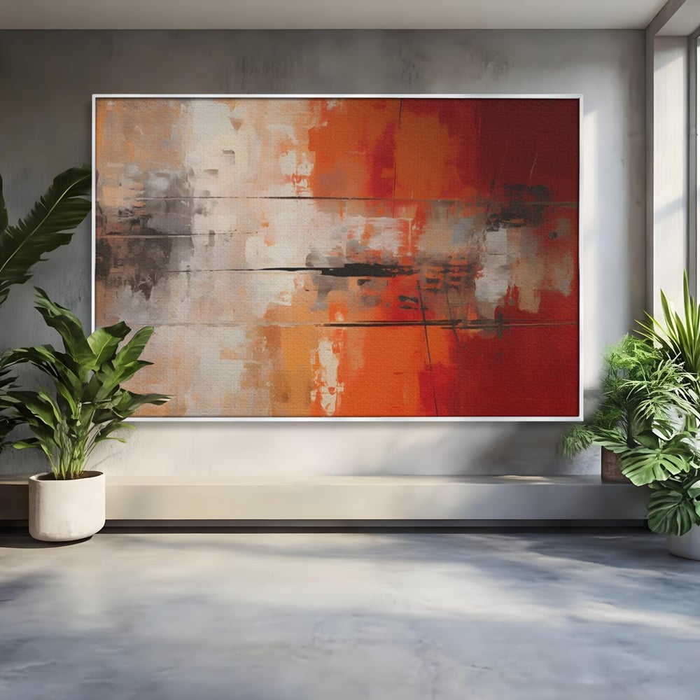 Tablou Canvas Premium LuxCanva® A1651, Linie Neagra , Room, Decorativ, Cromatic, Abstract, Living, Culori Vibrante