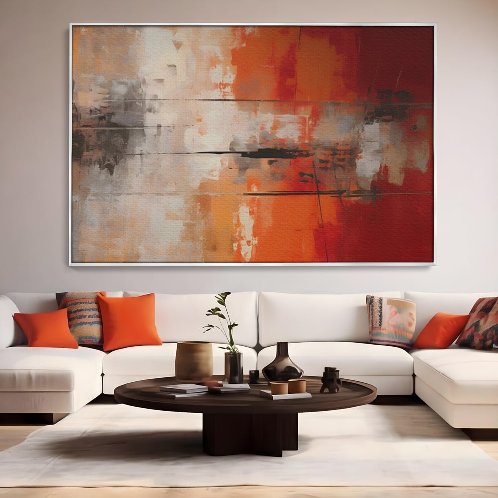 Tablou Canvas Premium LuxCanva® A1651, Linie Neagra , Room, Decorativ, Cromatic, Abstract, Living, Culori Vibrante