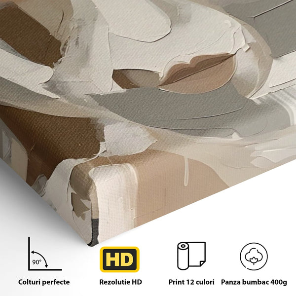 Tablou Canvas Premium LuxCanva® A1654, Abstract Lips , Room, Fata, Ochi, Decorativ, Living, Culori Vibrante