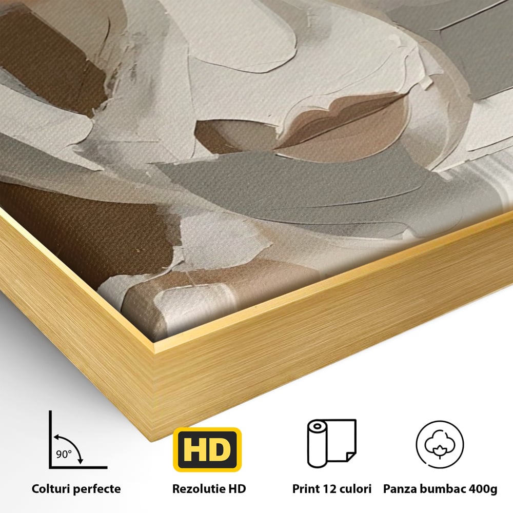 Tablou Canvas Premium LuxCanva® A1654, Abstract Lips , Room, Fata, Ochi, Decorativ, Living, Culori Vibrante