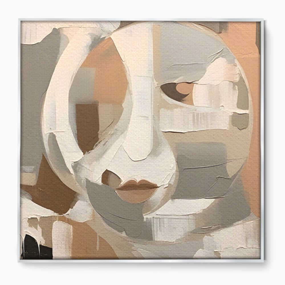 Tablou Canvas Premium LuxCanva® A1654, Abstract Lips , Room, Fata, Ochi, Decorativ, Living, Culori Vibrante