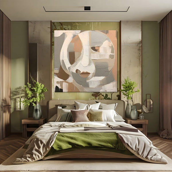 Tablou Canvas Premium LuxCanva® A1654, Abstract Lips , Room, Fata, Ochi, Decorativ, Living, Culori Vibrante