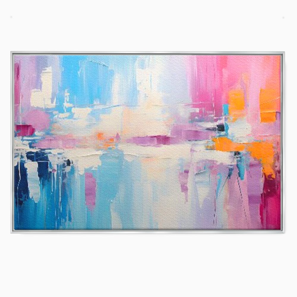 Tablou Canvas Premium LuxCanva® A1655, Pink Life , Room, Decorativ, Abstract, Nuante, Cromatic, Living, Culori Vibrante