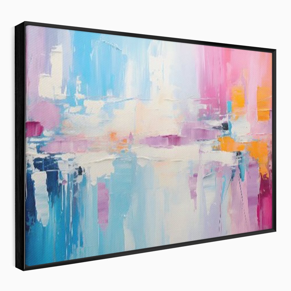 Tablou Canvas Premium LuxCanva® A1655, Pink Life , Room, Decorativ, Abstract, Nuante, Cromatic, Living, Culori Vibrante