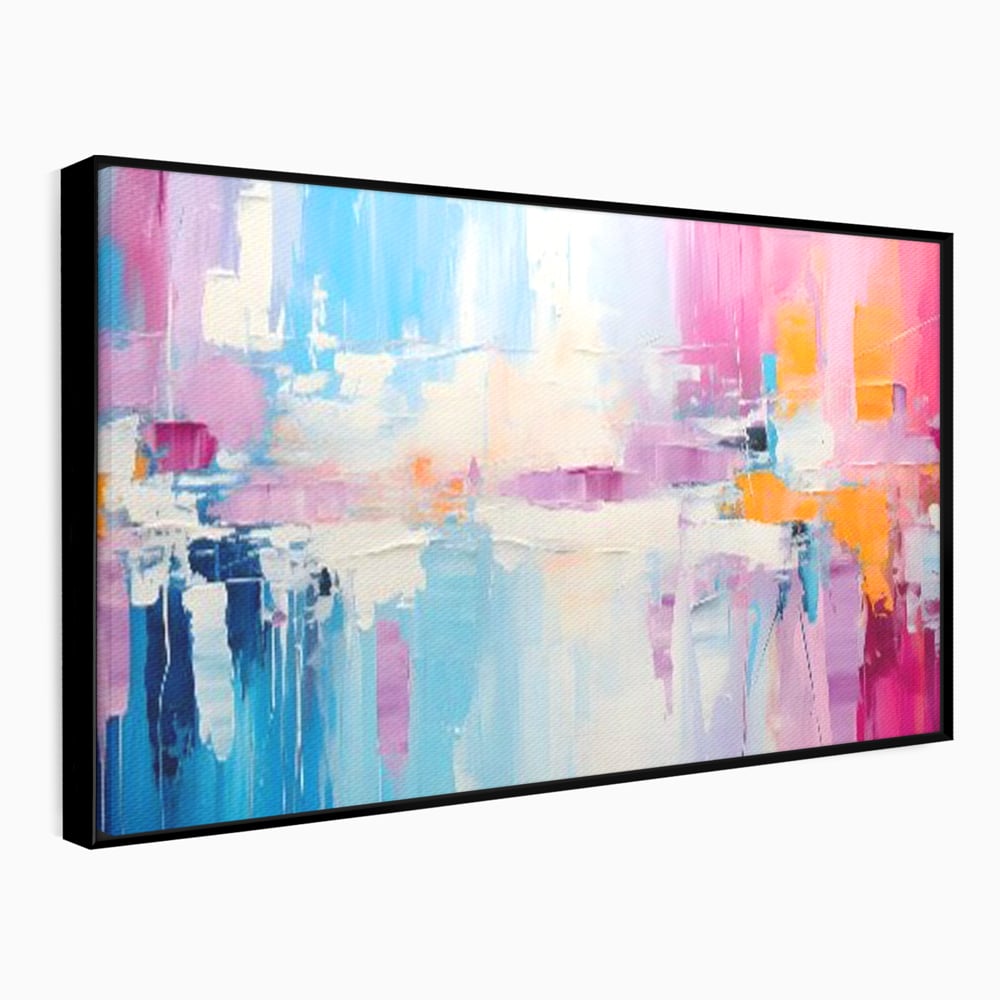 Tablou Canvas Premium LuxCanva® A1655, Pink Life , Room, Decorativ, Abstract, Nuante, Cromatic, Living, Culori Vibrante