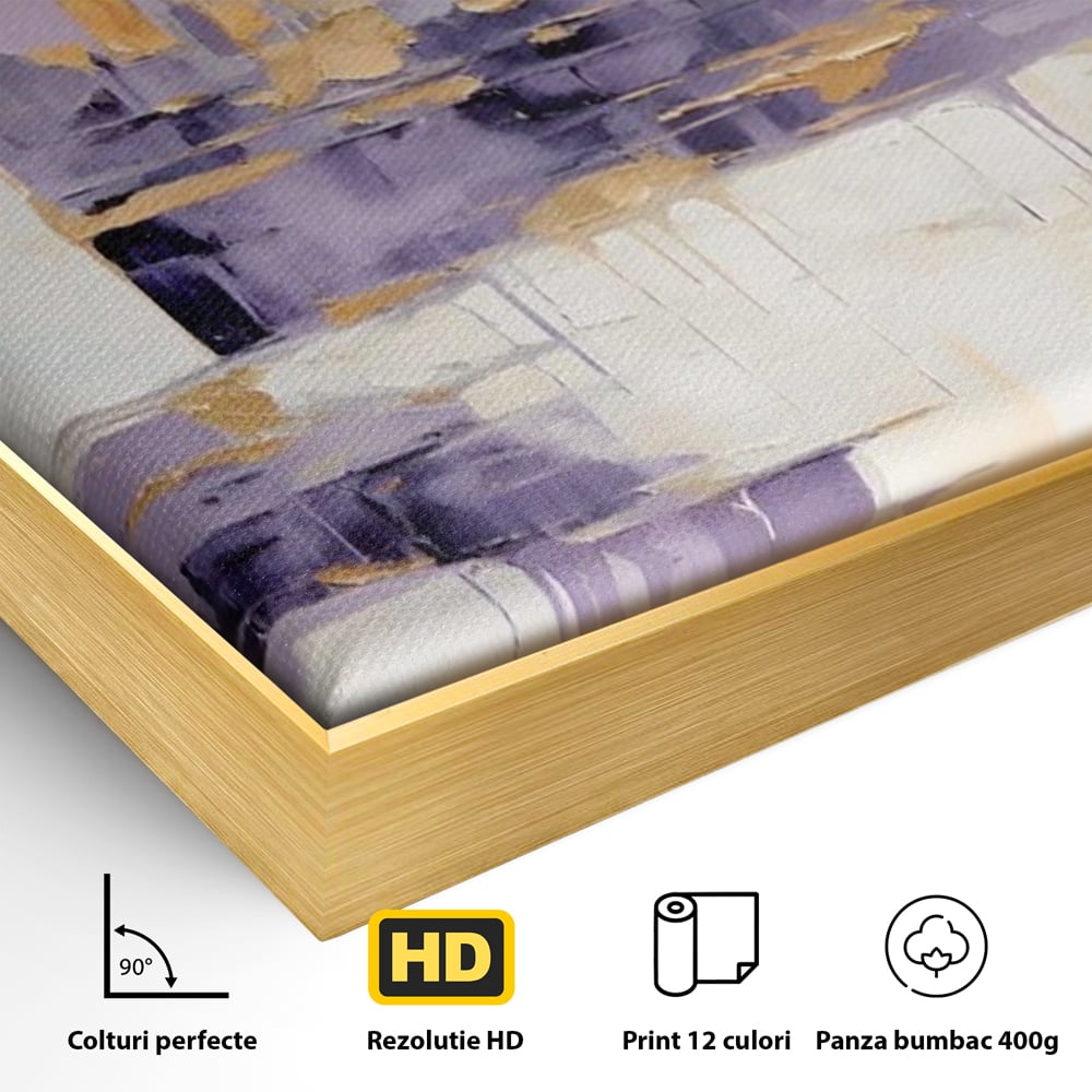Tablou Canvas Premium LuxCanva® A1657, 2xPics ,  Room, Decorativ, Abstract, Cromatic, Living, Culori Vibrante