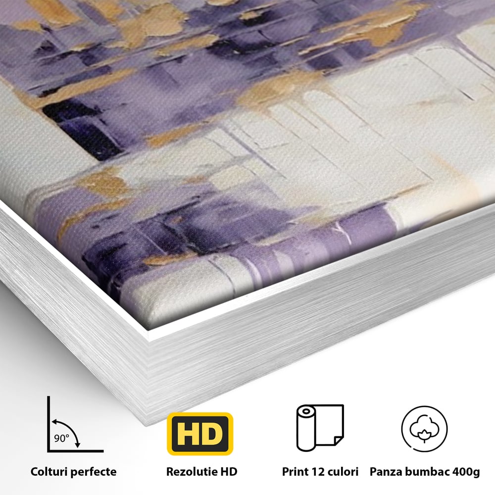 Tablou Canvas Premium LuxCanva® A1657, 2xPics ,  Room, Decorativ, Abstract, Cromatic, Living, Culori Vibrante