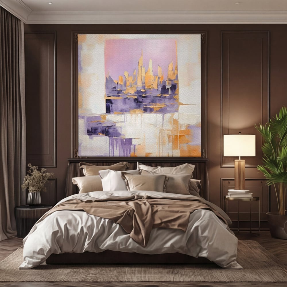 Tablou Canvas Premium LuxCanva® A1657, 2xPics ,  Room, Decorativ, Abstract, Cromatic, Living, Culori Vibrante