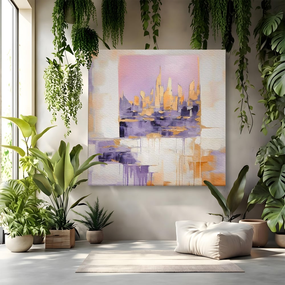Tablou Canvas Premium LuxCanva® A1657, 2xPics ,  Room, Decorativ, Abstract, Cromatic, Living, Culori Vibrante