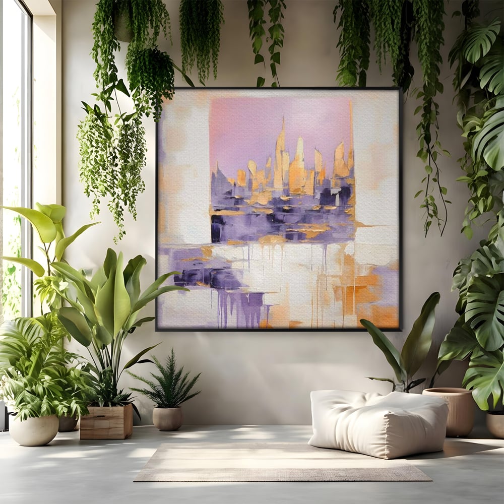 Tablou Canvas Premium LuxCanva® A1657, 2xPics ,  Room, Decorativ, Abstract, Cromatic, Living, Culori Vibrante
