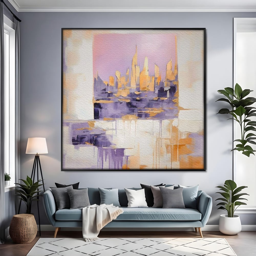 Tablou Canvas Premium LuxCanva® A1657, 2xPics ,  Room, Decorativ, Abstract, Cromatic, Living, Culori Vibrante