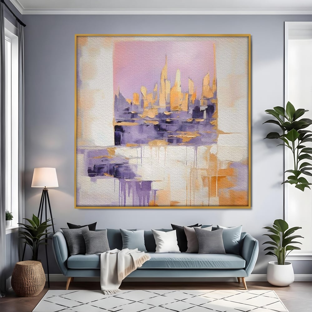 Tablou Canvas Premium LuxCanva® A1657, 2xPics ,  Room, Decorativ, Abstract, Cromatic, Living, Culori Vibrante