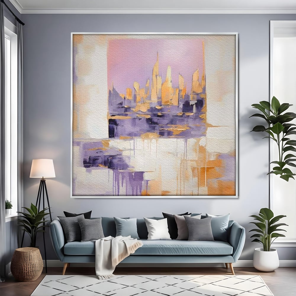 Tablou Canvas Premium LuxCanva® A1657, 2xPics ,  Room, Decorativ, Abstract, Cromatic, Living, Culori Vibrante