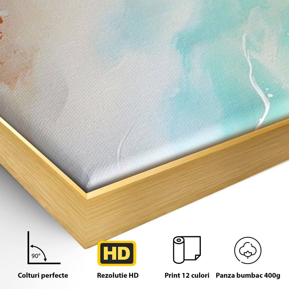 Tablou Canvas Premium LuxCanva® A1658, Colors Waves , Room, Decorativ, Abstract, Cromatic, Living, Culori Vibrante