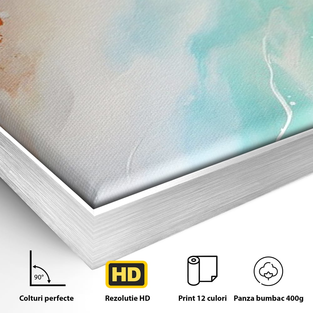 Tablou Canvas Premium LuxCanva® A1658, Colors Waves , Room, Decorativ, Abstract, Cromatic, Living, Culori Vibrante