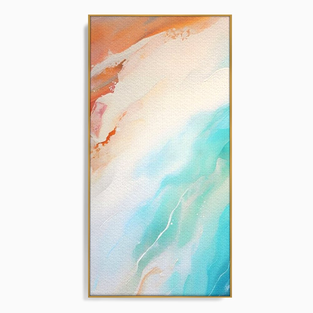 Tablou Canvas Premium LuxCanva® A1658, Colors Waves , Room, Decorativ, Abstract, Cromatic, Living, Culori Vibrante