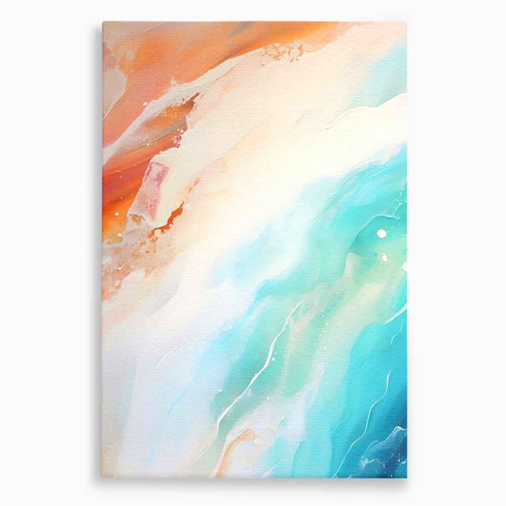 Tablou Canvas Premium LuxCanva® A1658, Colors Waves , Room, Decorativ, Abstract, Cromatic, Living, Culori Vibrante
