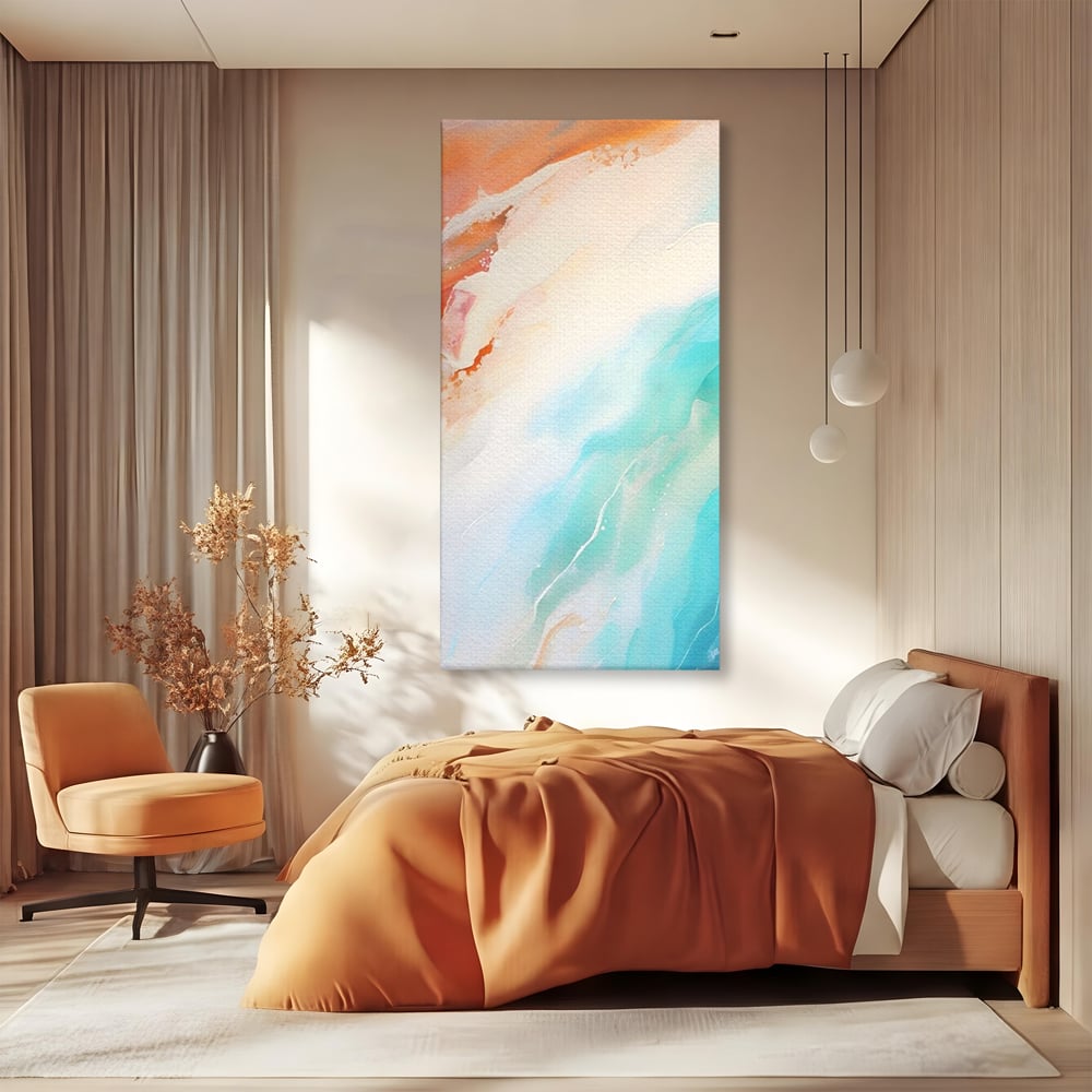 Tablou Canvas Premium LuxCanva® A1658, Colors Waves , Room, Decorativ, Abstract, Cromatic, Living, Culori Vibrante
