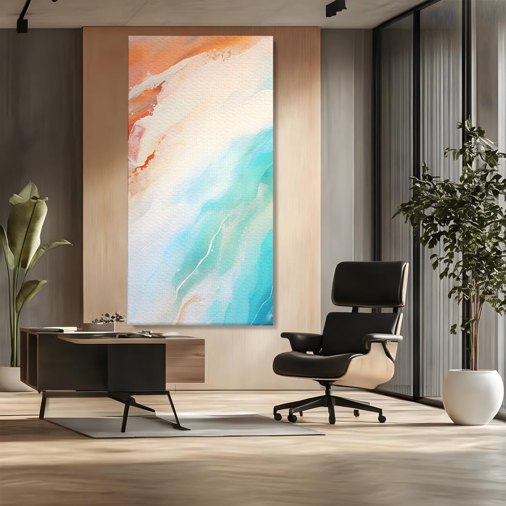 Tablou Canvas Premium LuxCanva® A1658, Colors Waves , Room, Decorativ, Abstract, Cromatic, Living, Culori Vibrante