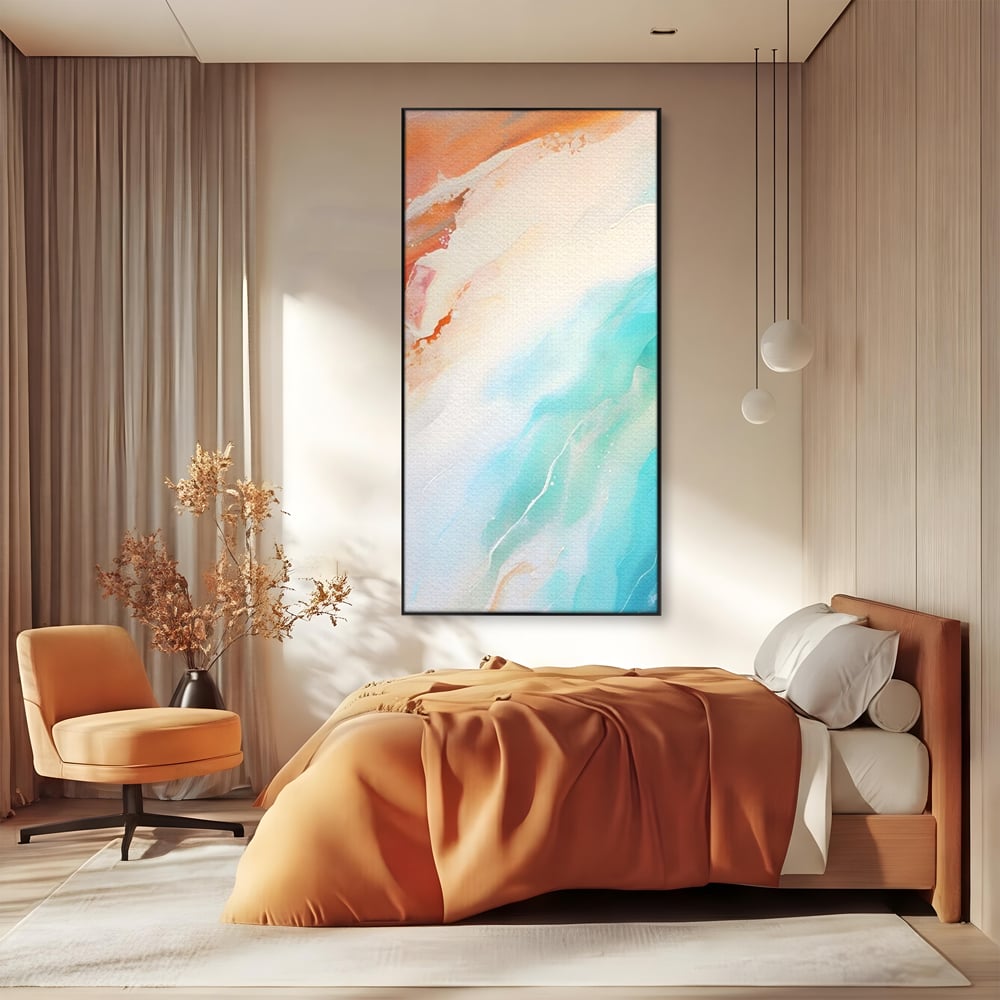 Tablou Canvas Premium LuxCanva® A1658, Colors Waves , Room, Decorativ, Abstract, Cromatic, Living, Culori Vibrante