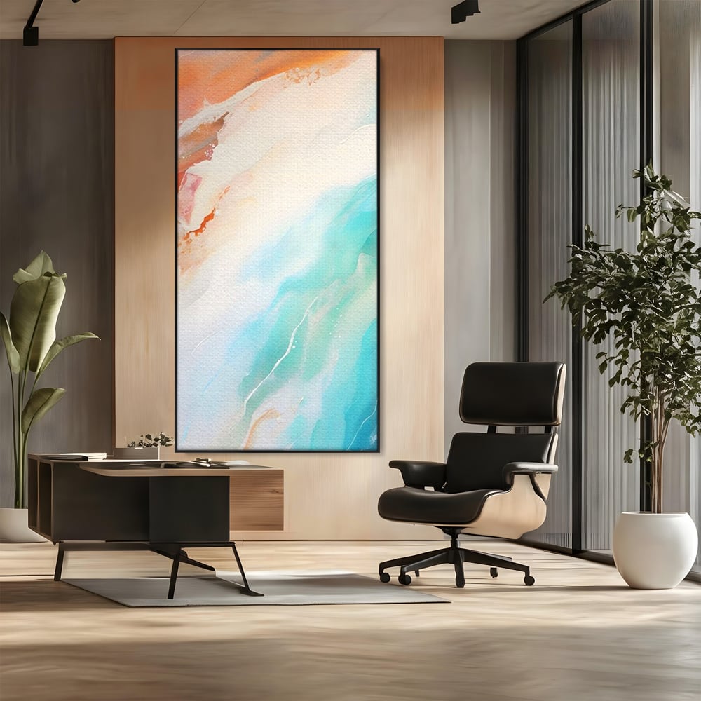 Tablou Canvas Premium LuxCanva® A1658, Colors Waves , Room, Decorativ, Abstract, Cromatic, Living, Culori Vibrante