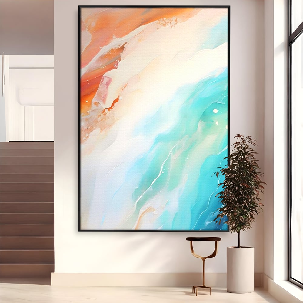 Tablou Canvas Premium LuxCanva® A1658, Colors Waves , Room, Decorativ, Abstract, Cromatic, Living, Culori Vibrante