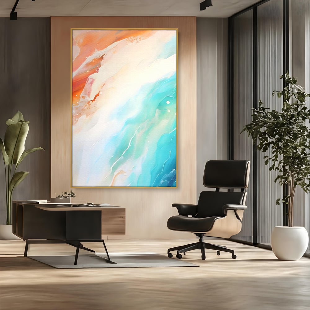 Tablou Canvas Premium LuxCanva® A1658, Colors Waves , Room, Decorativ, Abstract, Cromatic, Living, Culori Vibrante
