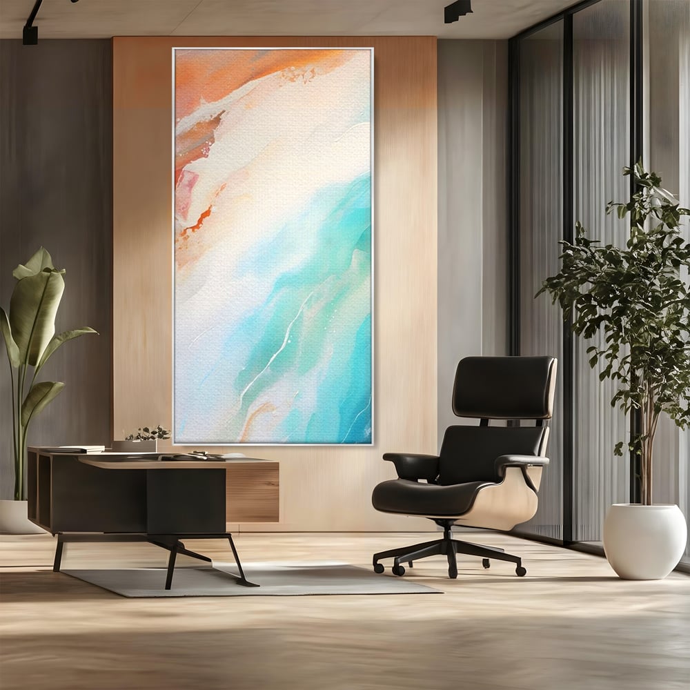 Tablou Canvas Premium LuxCanva® A1658, Colors Waves , Room, Decorativ, Abstract, Cromatic, Living, Culori Vibrante