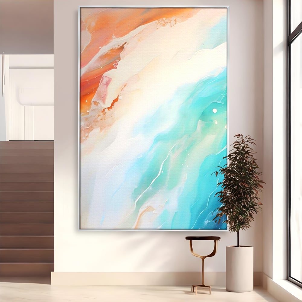 Tablou Canvas Premium LuxCanva® A1658, Colors Waves , Room, Decorativ, Abstract, Cromatic, Living, Culori Vibrante