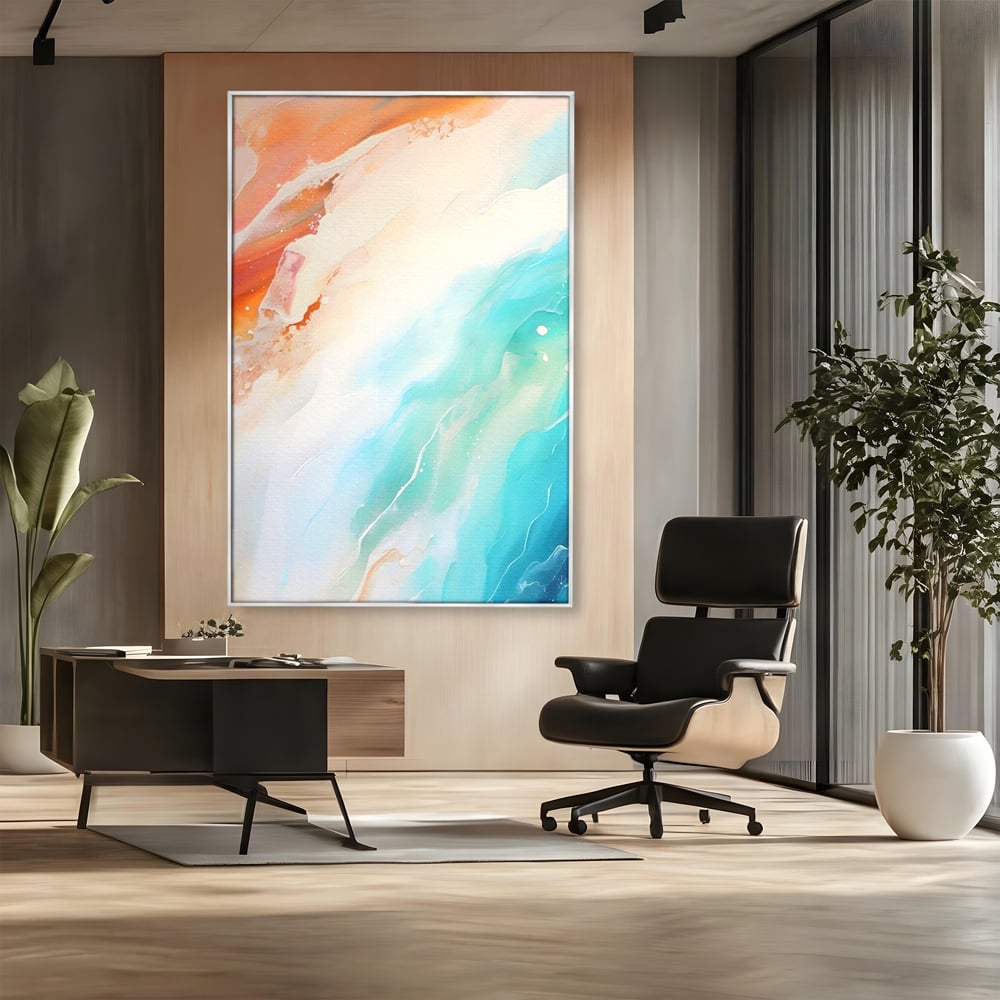 Tablou Canvas Premium LuxCanva® A1658, Colors Waves , Room, Decorativ, Abstract, Cromatic, Living, Culori Vibrante