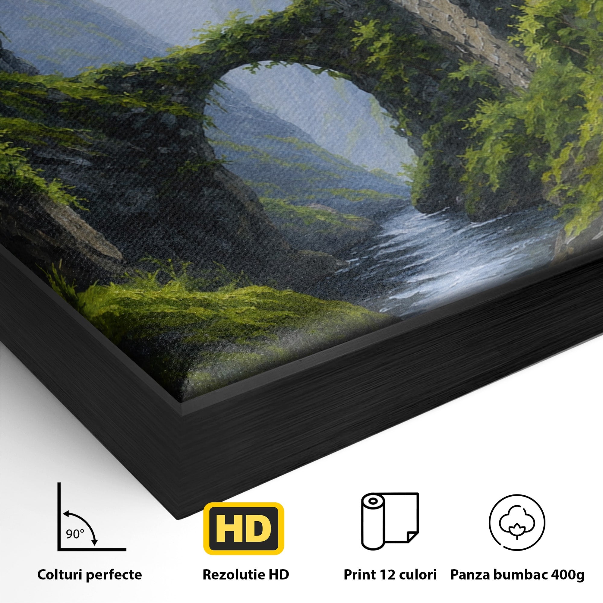 Tablou Canvas Premium LuxCanva® A1663, Pod Peste Canion, Pod, Canion, Natura, Peisaj, Living, Culori Vibrante