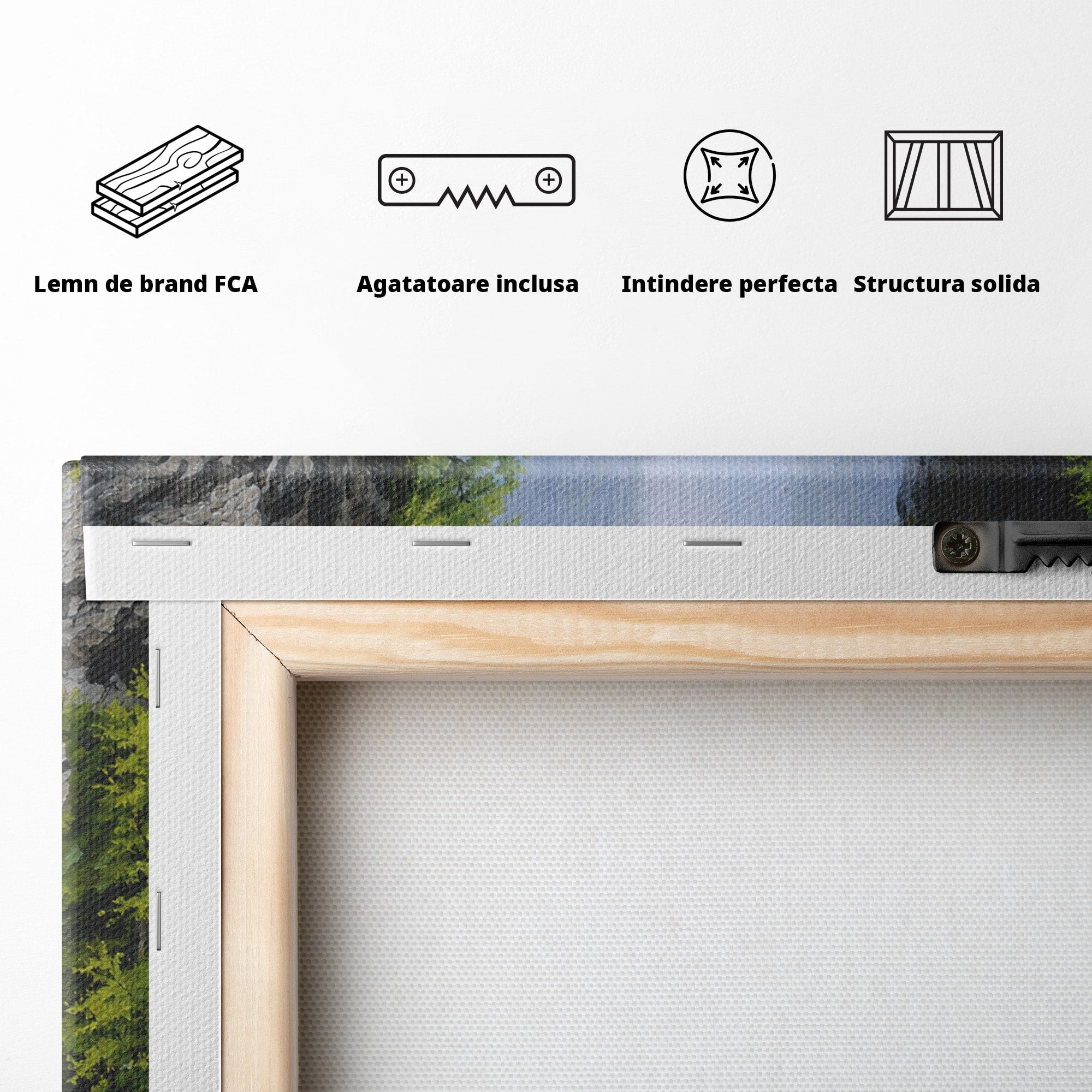 Tablou Canvas Premium LuxCanva® A1663, Pod Peste Canion, Pod, Canion, Natura, Peisaj, Living, Culori Vibrante