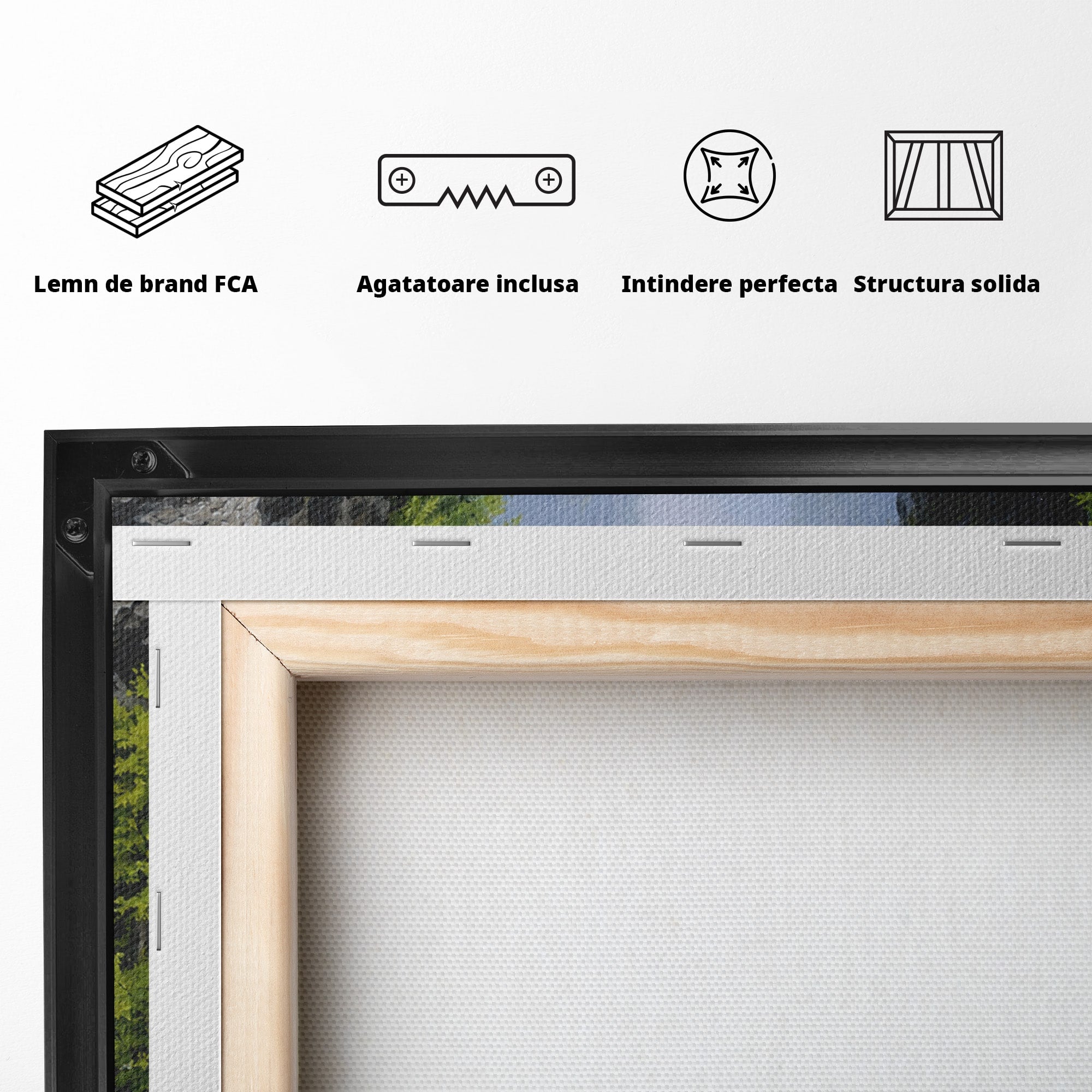 Tablou Canvas Premium LuxCanva® A1663, Pod Peste Canion, Pod, Canion, Natura, Peisaj, Living, Culori Vibrante