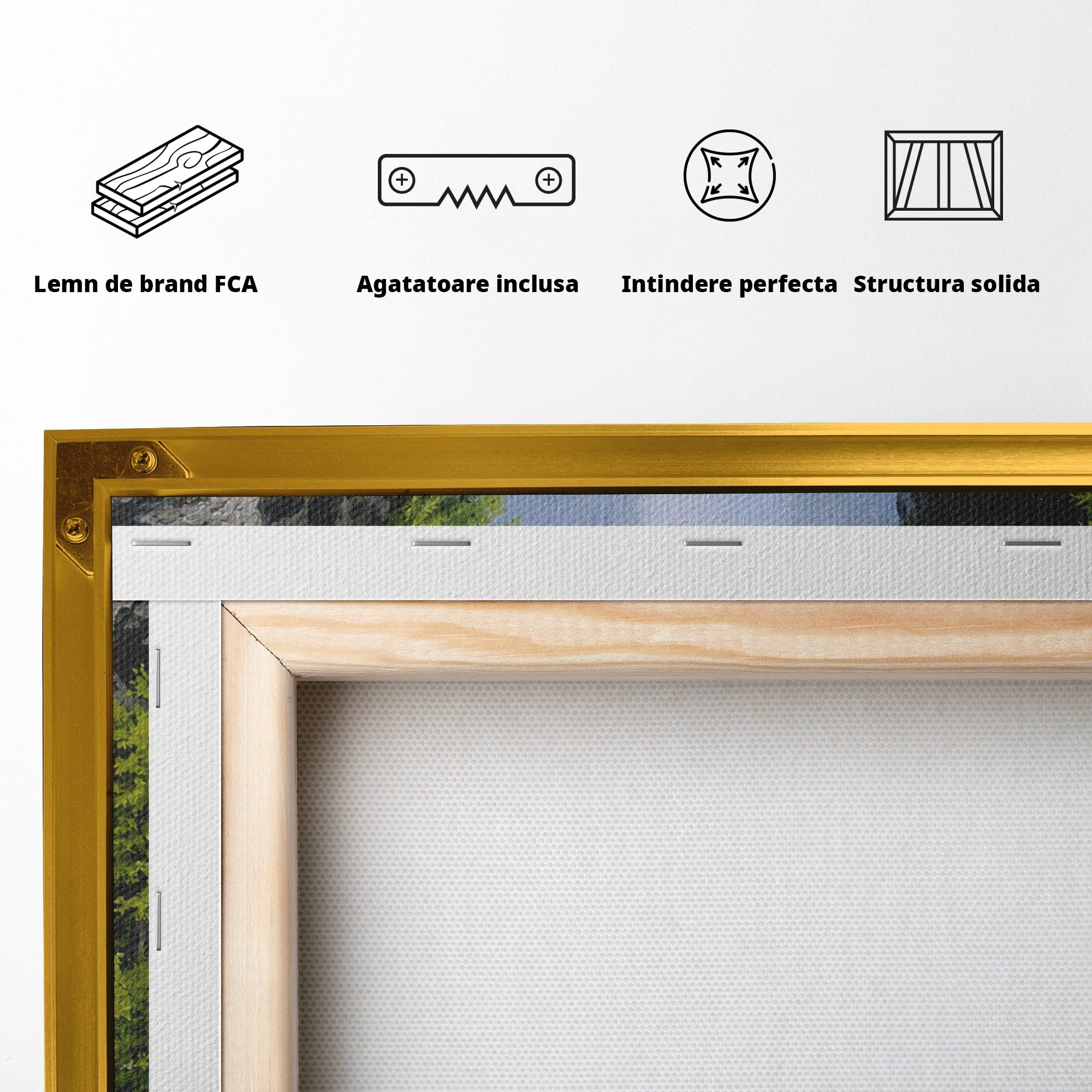 Tablou Canvas Premium LuxCanva® A1663, Pod Peste Canion, Pod, Canion, Natura, Peisaj, Living, Culori Vibrante