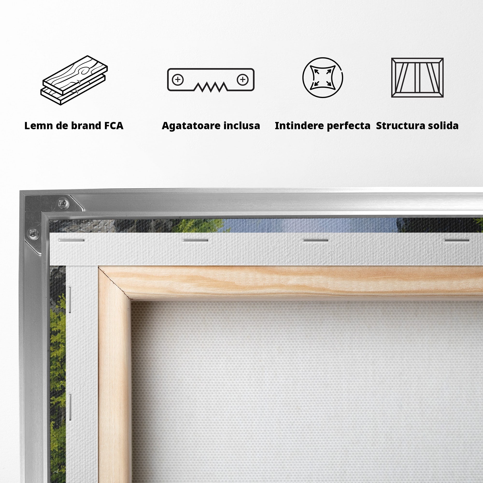 Tablou Canvas Premium LuxCanva® A1663, Pod Peste Canion, Pod, Canion, Natura, Peisaj, Living, Culori Vibrante