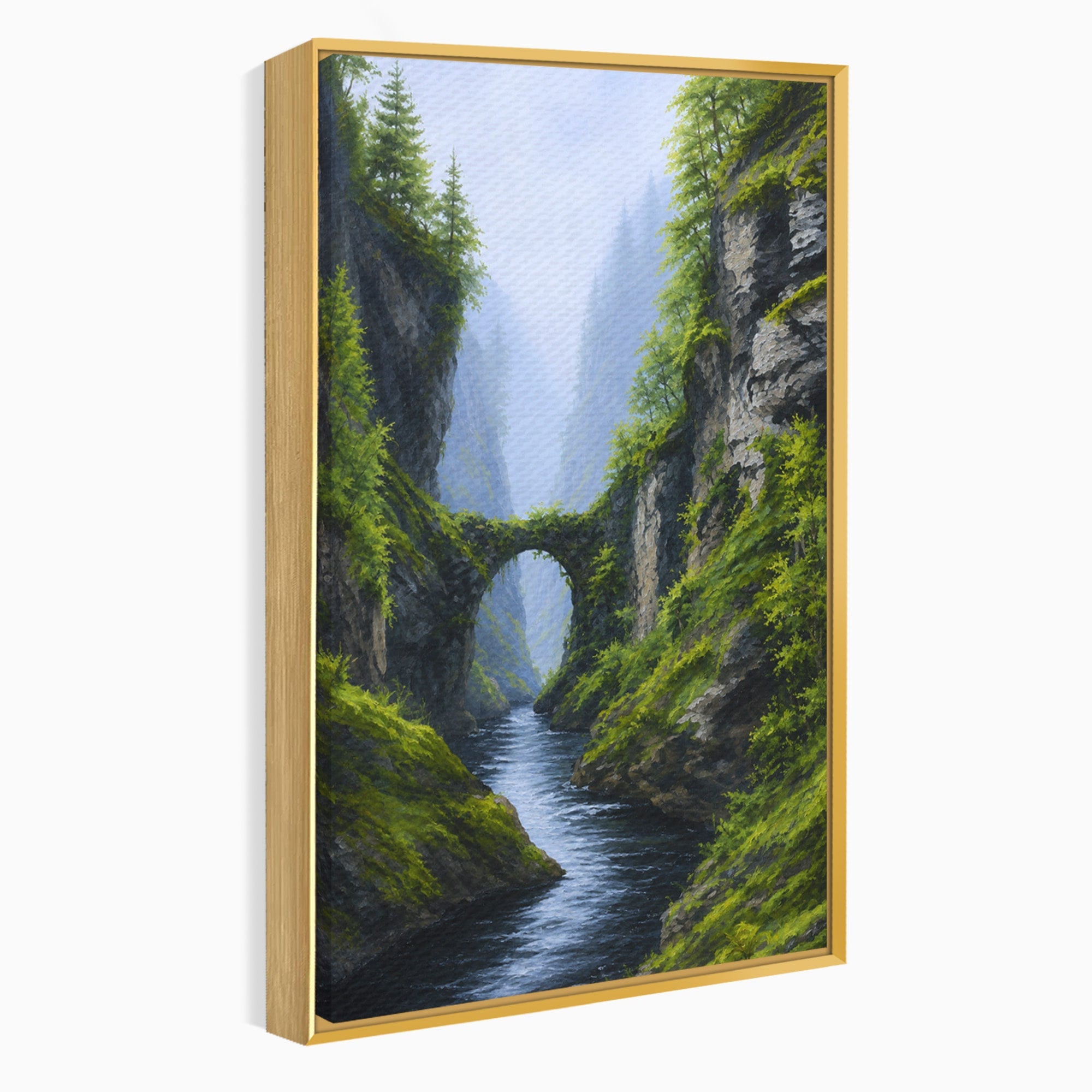 Tablou Canvas Premium LuxCanva® A1663, Pod Peste Canion, Pod, Canion, Natura, Peisaj, Living, Culori Vibrante