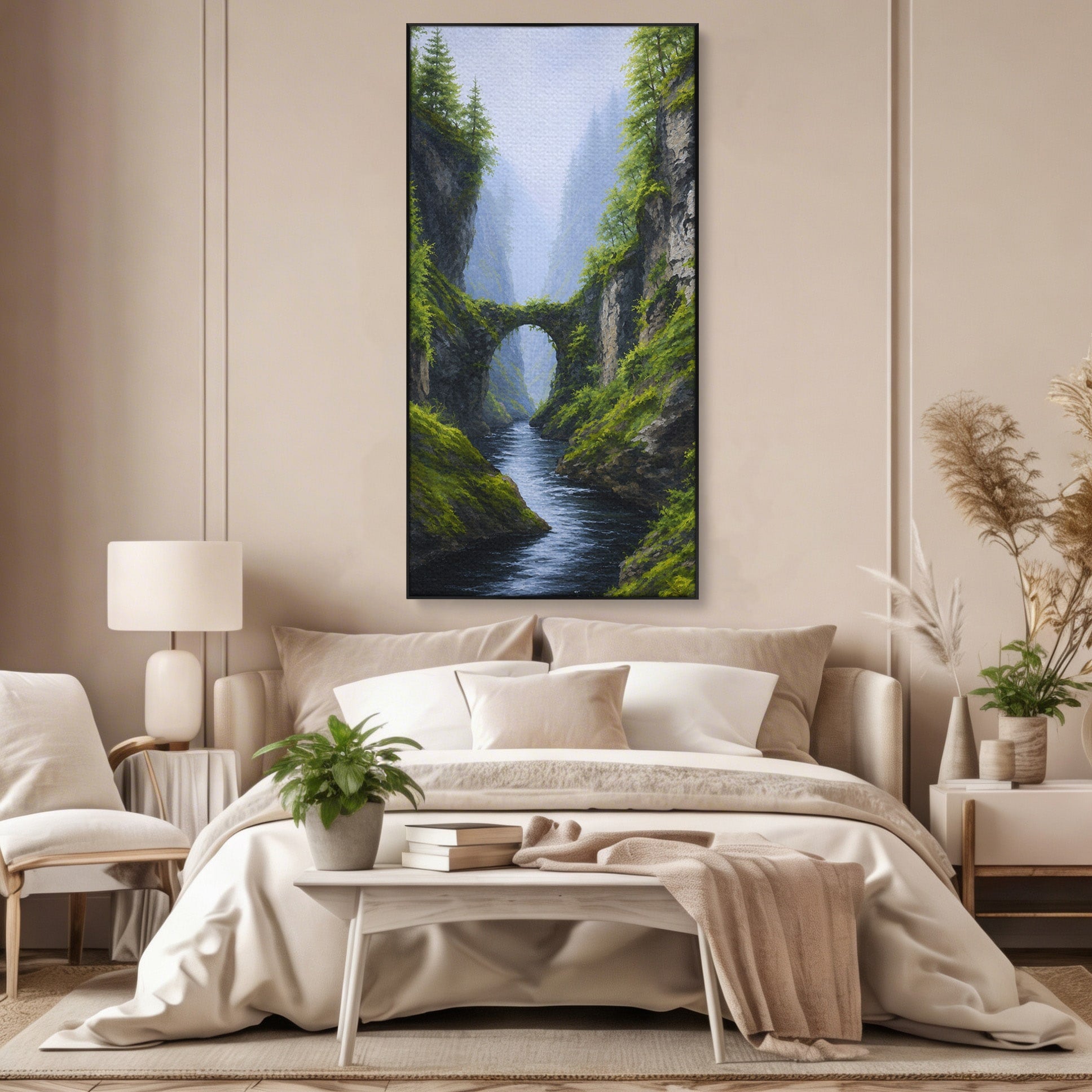 Tablou Canvas Premium LuxCanva® A1663, Pod Peste Canion, Pod, Canion, Natura, Peisaj, Living, Culori Vibrante