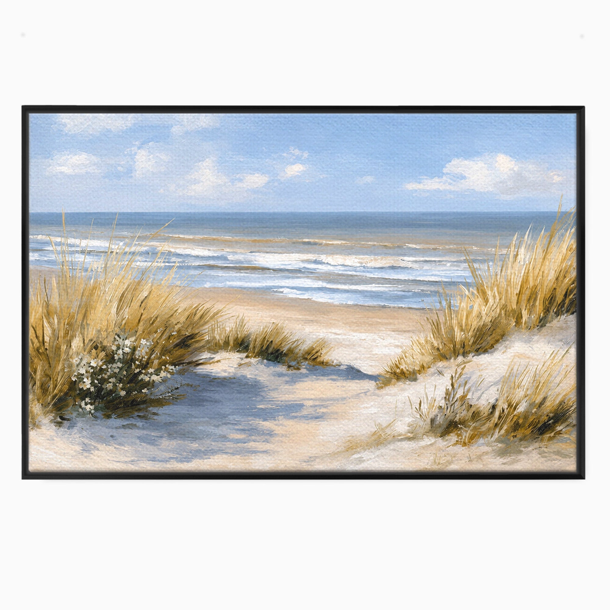 Tablou Canvas Premium LuxCanva® A1668, Peisaj Marin Tranquil, Plaja, Mare, Peisaj, Natura, Relaxare, Living, Dormitor, Culori Vibrante