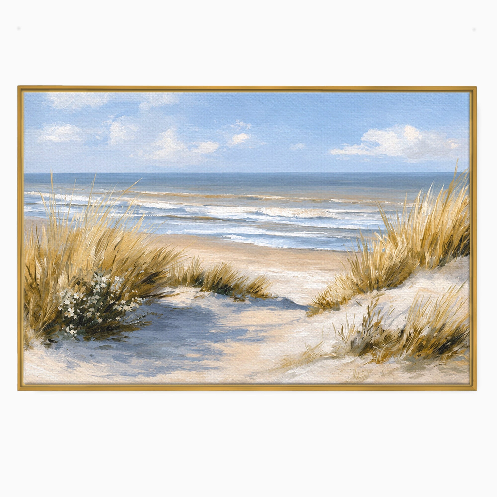 Tablou Canvas Premium LuxCanva® A1668, Peisaj Marin Tranquil, Plaja, Mare, Peisaj, Natura, Relaxare, Living, Dormitor, Culori Vibrante