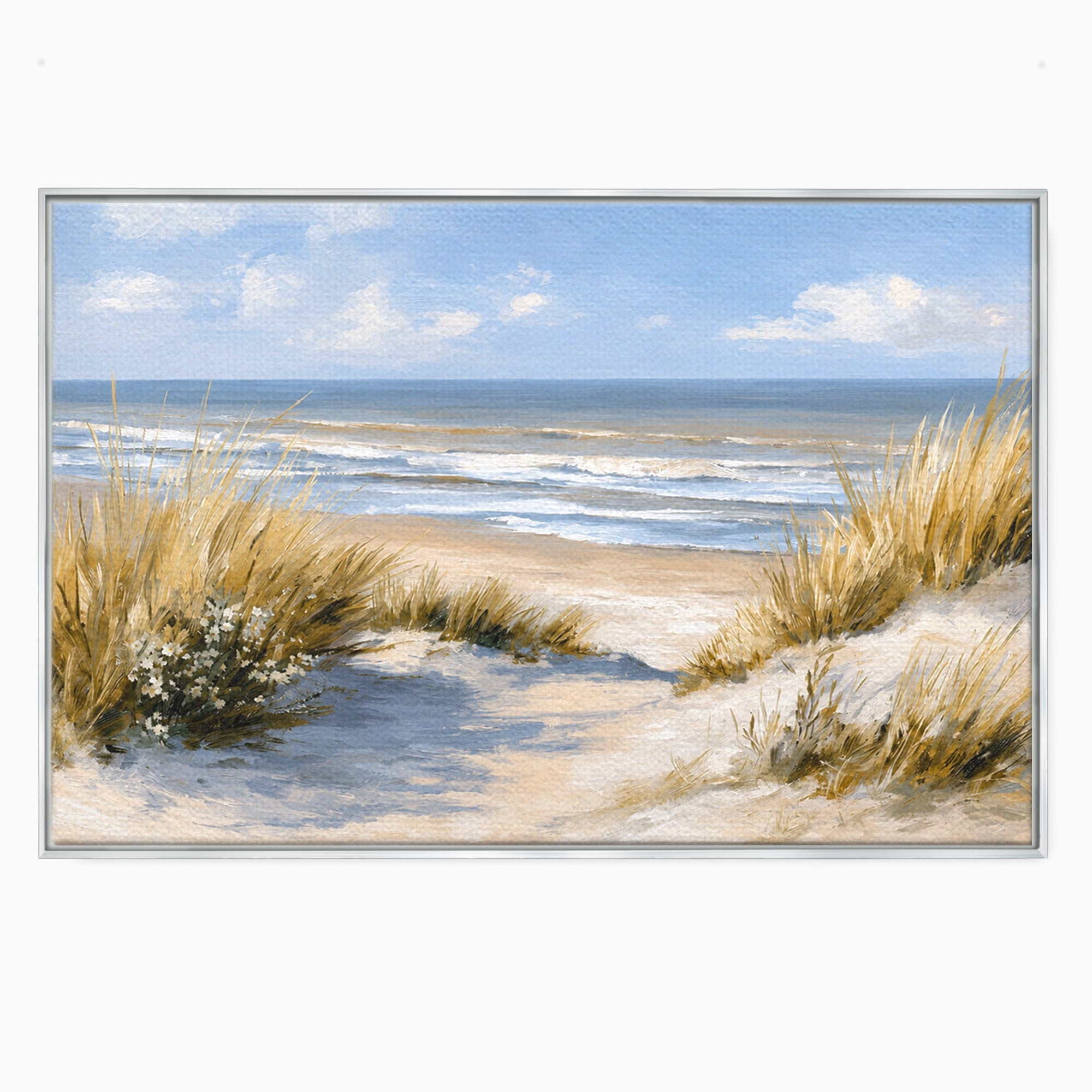 Tablou Canvas Premium LuxCanva® A1668, Peisaj Marin Tranquil, Plaja, Mare, Peisaj, Natura, Relaxare, Living, Dormitor, Culori Vibrante