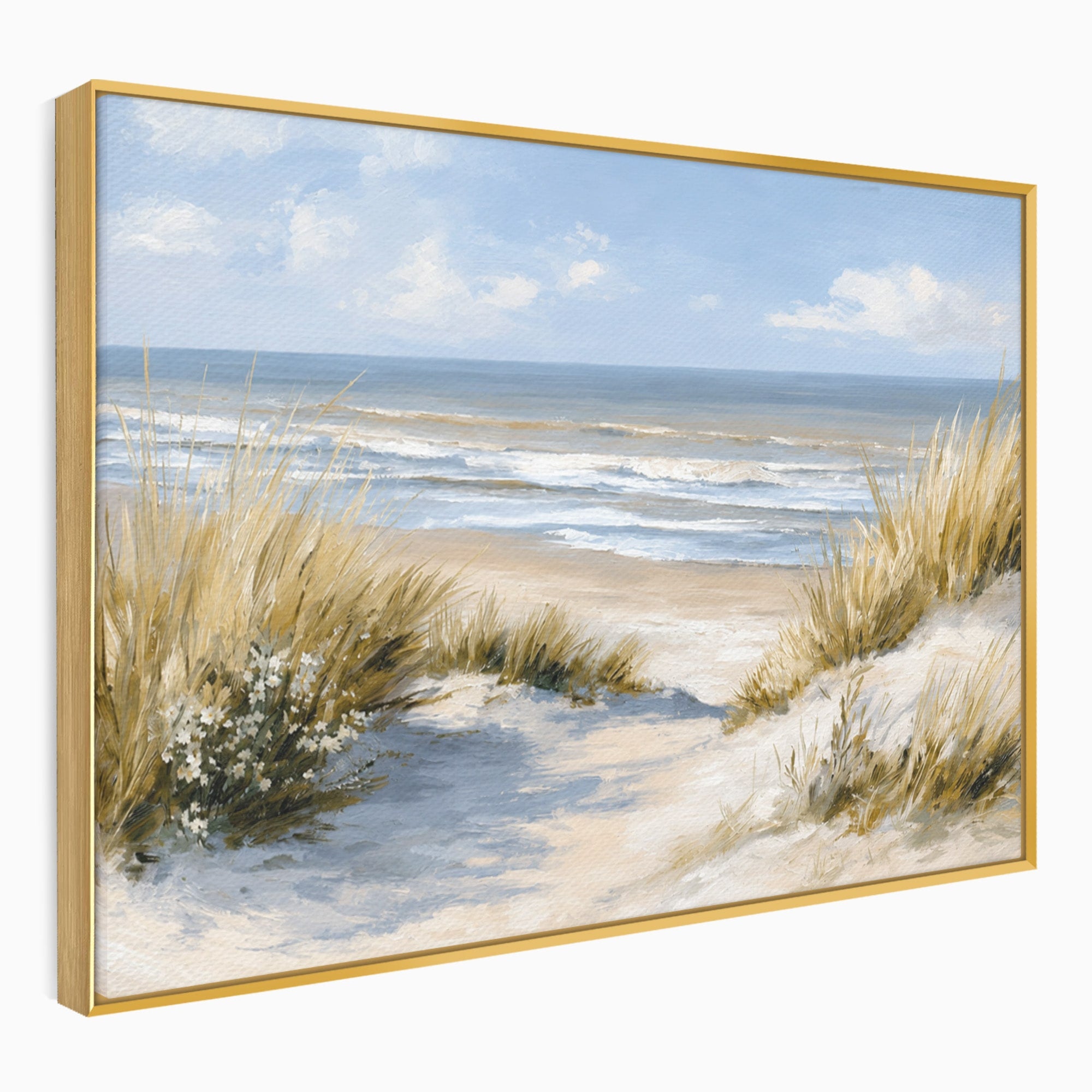 Tablou Canvas Premium LuxCanva® A1668, Peisaj Marin Tranquil, Plaja, Mare, Peisaj, Natura, Relaxare, Living, Dormitor, Culori Vibrante