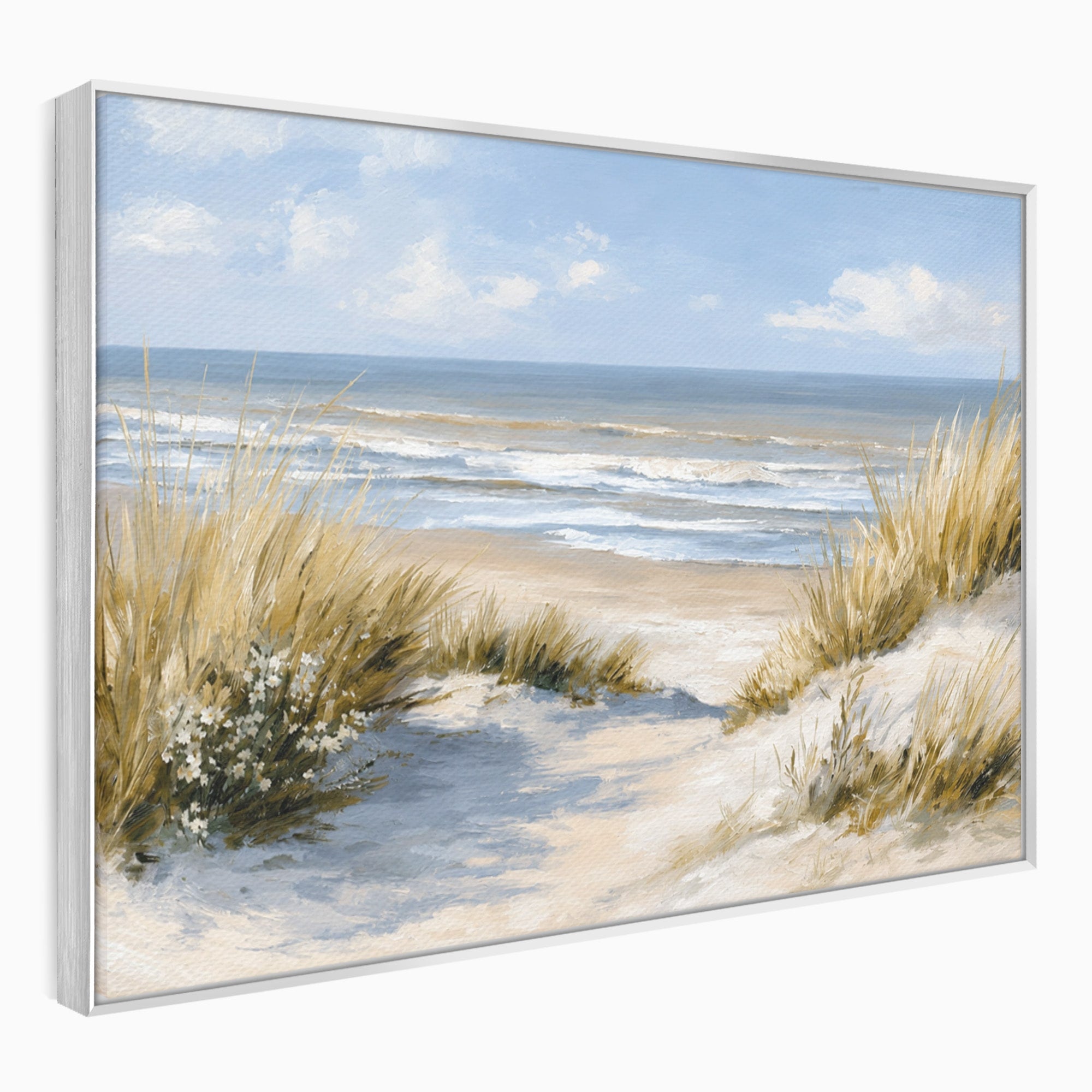 Tablou Canvas Premium LuxCanva® A1668, Peisaj Marin Tranquil, Plaja, Mare, Peisaj, Natura, Relaxare, Living, Dormitor, Culori Vibrante