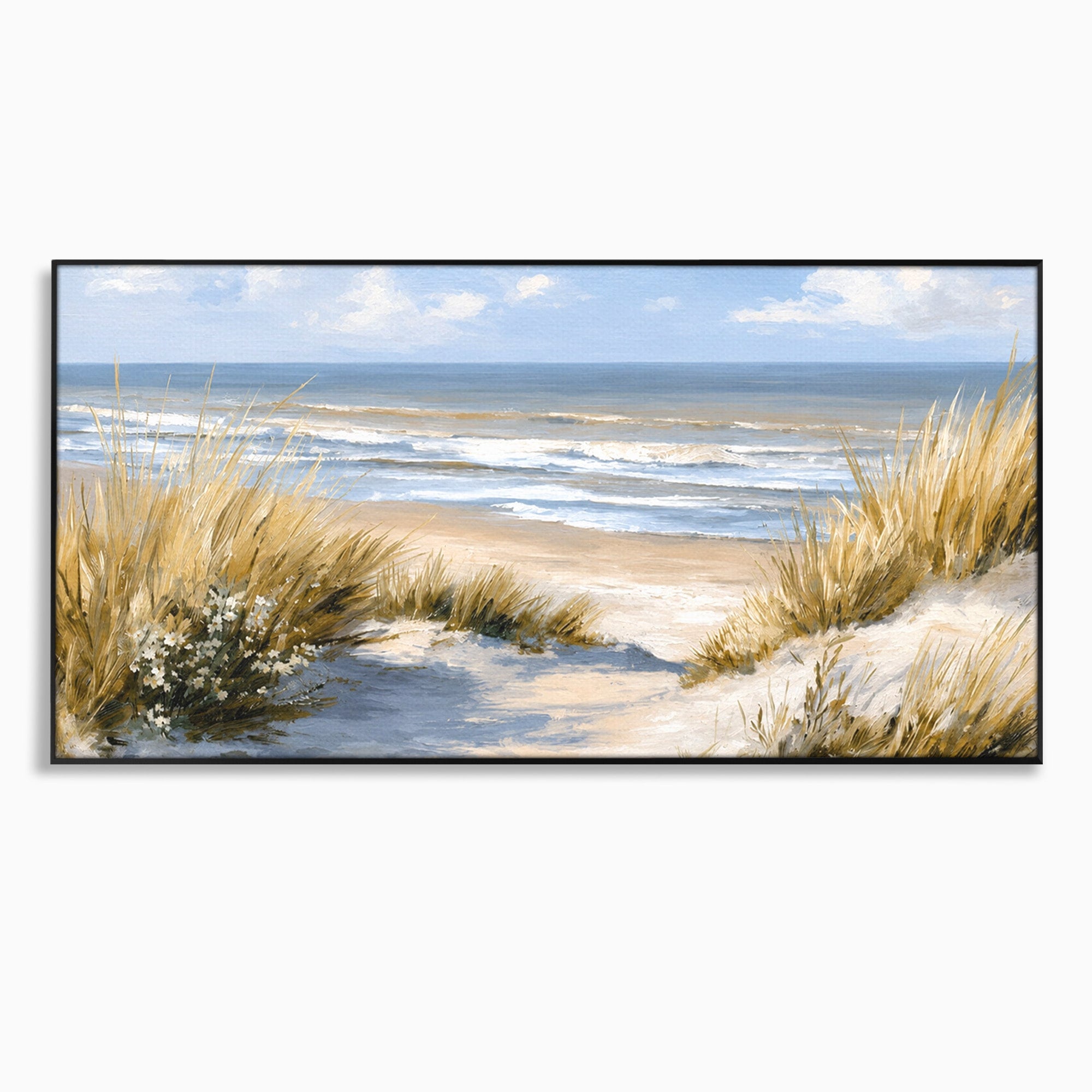 Tablou Canvas Premium LuxCanva® A1668, Peisaj Marin Tranquil, Plaja, Mare, Peisaj, Natura, Relaxare, Living, Dormitor, Culori Vibrante