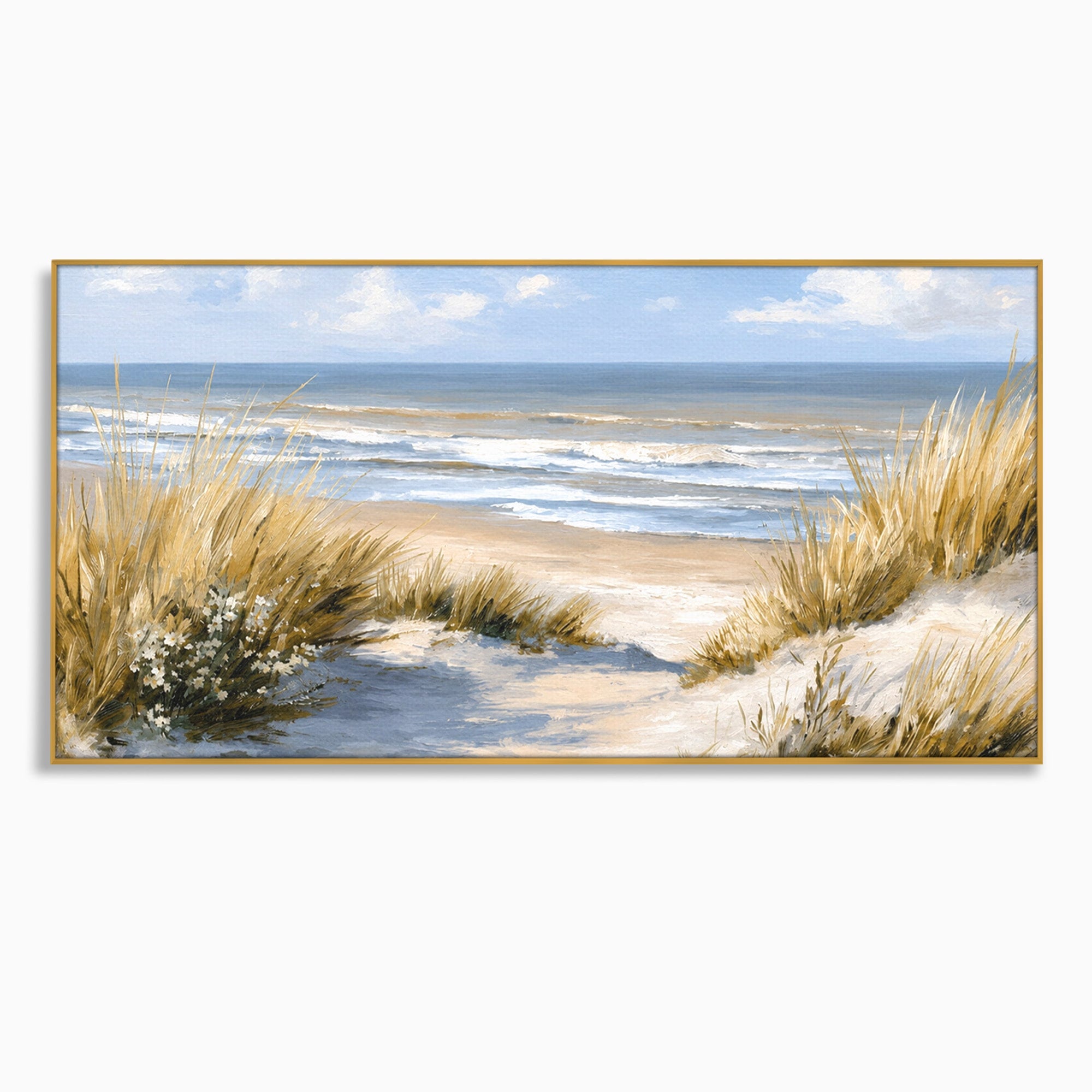 Tablou Canvas Premium LuxCanva® A1668, Peisaj Marin Tranquil, Plaja, Mare, Peisaj, Natura, Relaxare, Living, Dormitor, Culori Vibrante