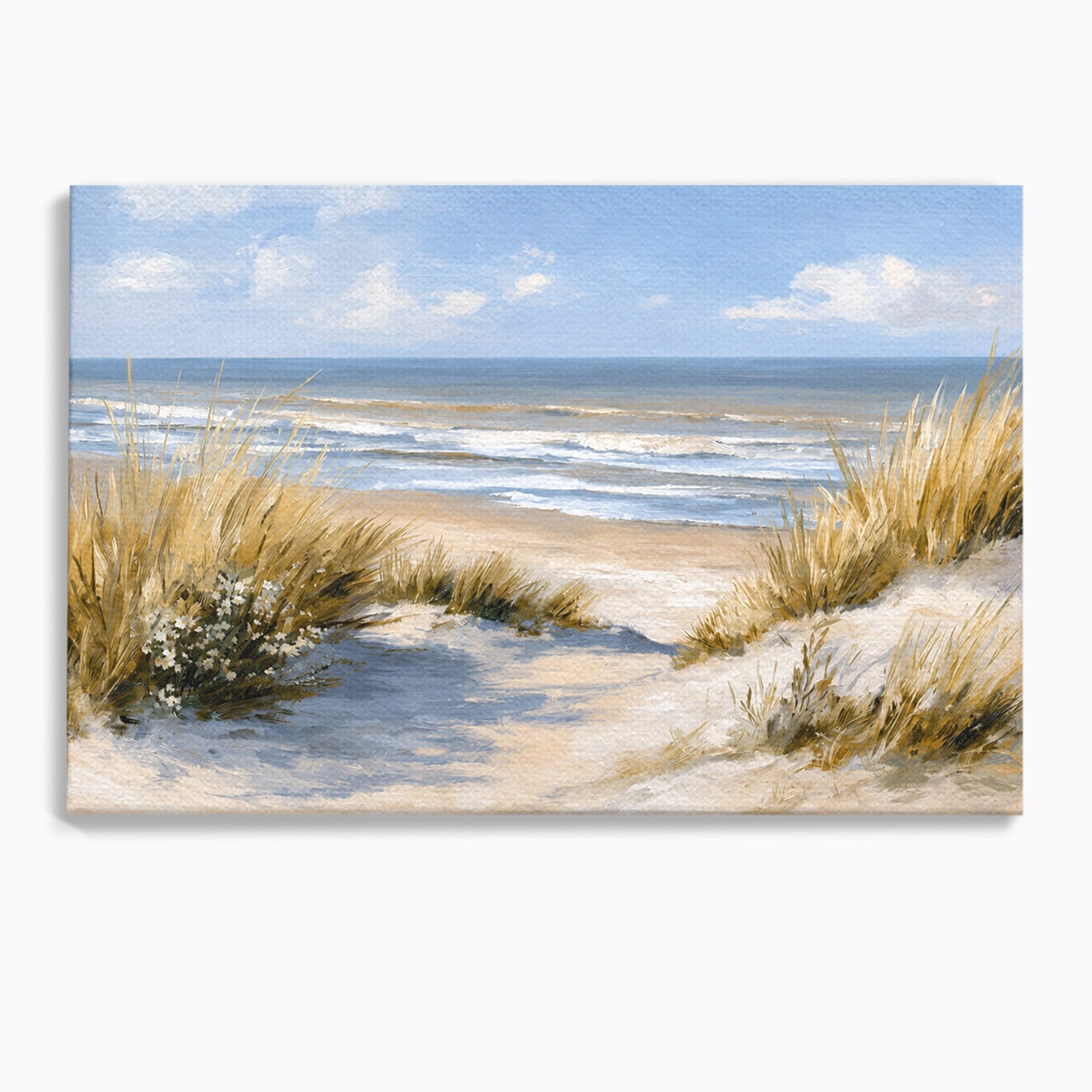 Tablou Canvas Premium LuxCanva® A1668, Peisaj Marin Tranquil, Plaja, Mare, Peisaj, Natura, Relaxare, Living, Dormitor, Culori Vibrante