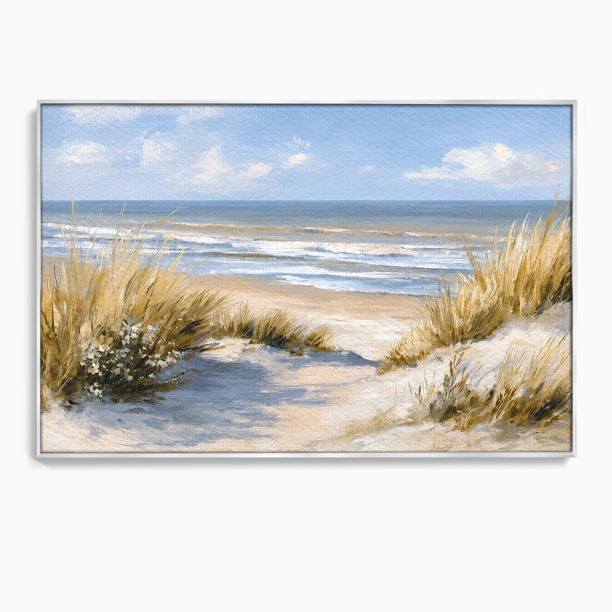 Tablou Canvas Premium LuxCanva® A1668, Peisaj Marin Tranquil, Plaja, Mare, Peisaj, Natura, Relaxare, Living, Dormitor, Culori Vibrante