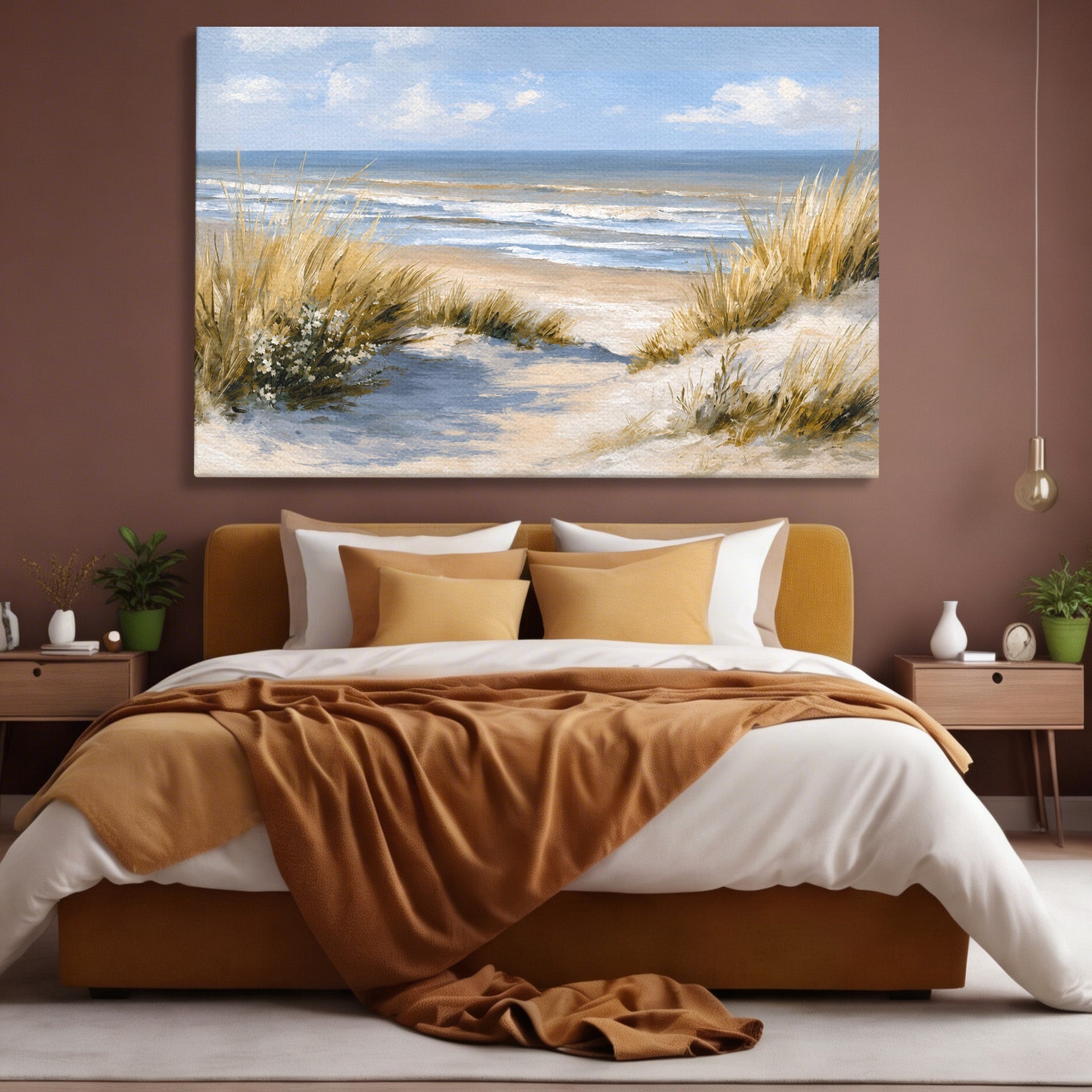 Tablou Canvas Premium LuxCanva® A1668, Peisaj Marin Tranquil, Plaja, Mare, Peisaj, Natura, Relaxare, Living, Dormitor, Culori Vibrante
