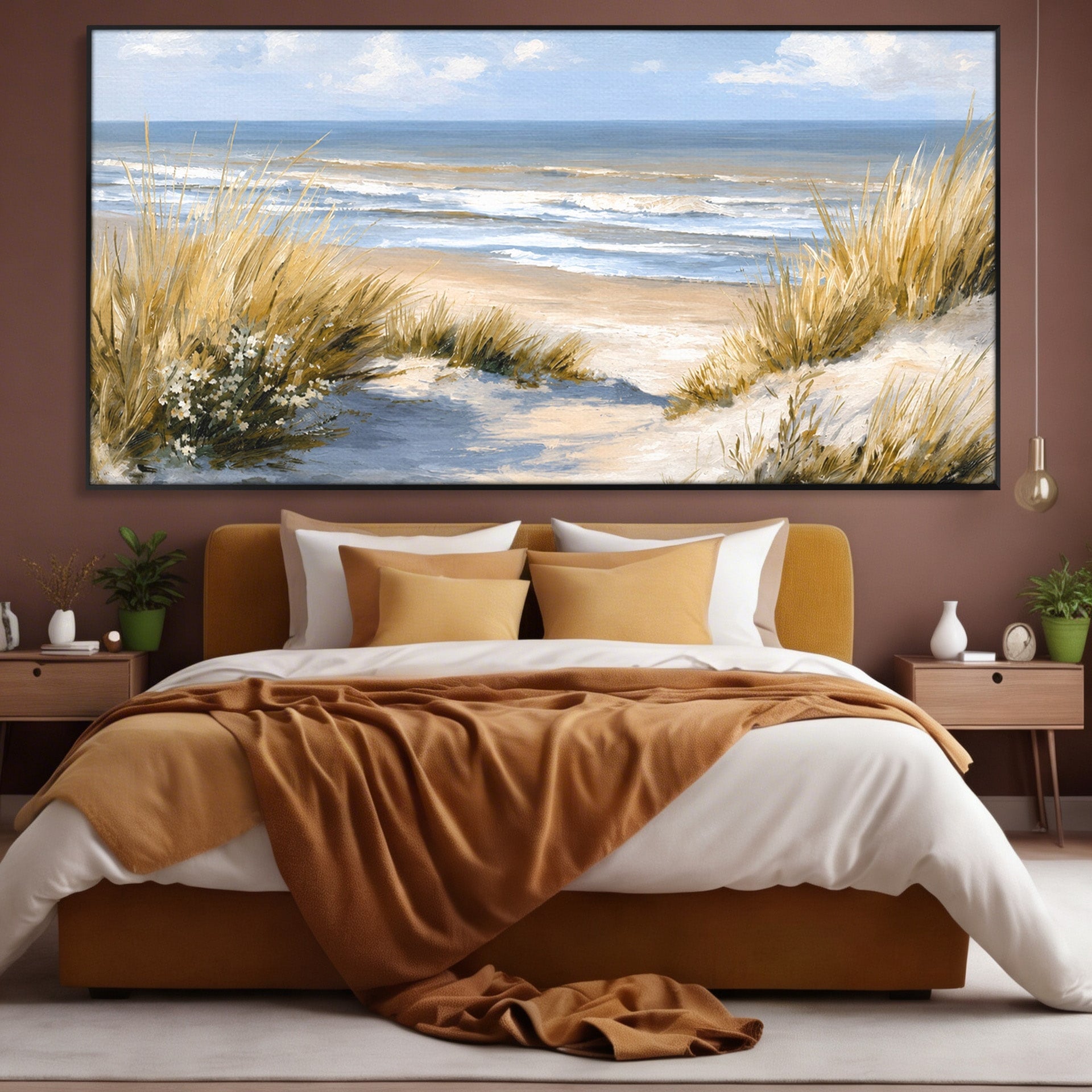 Tablou Canvas Premium LuxCanva® A1668, Peisaj Marin Tranquil, Plaja, Mare, Peisaj, Natura, Relaxare, Living, Dormitor, Culori Vibrante